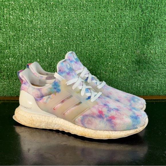 Adidas UltraBoost 4.0 DNA White Tie-Dye GZ7098 Women's Size 9 - Picture 1 of 7